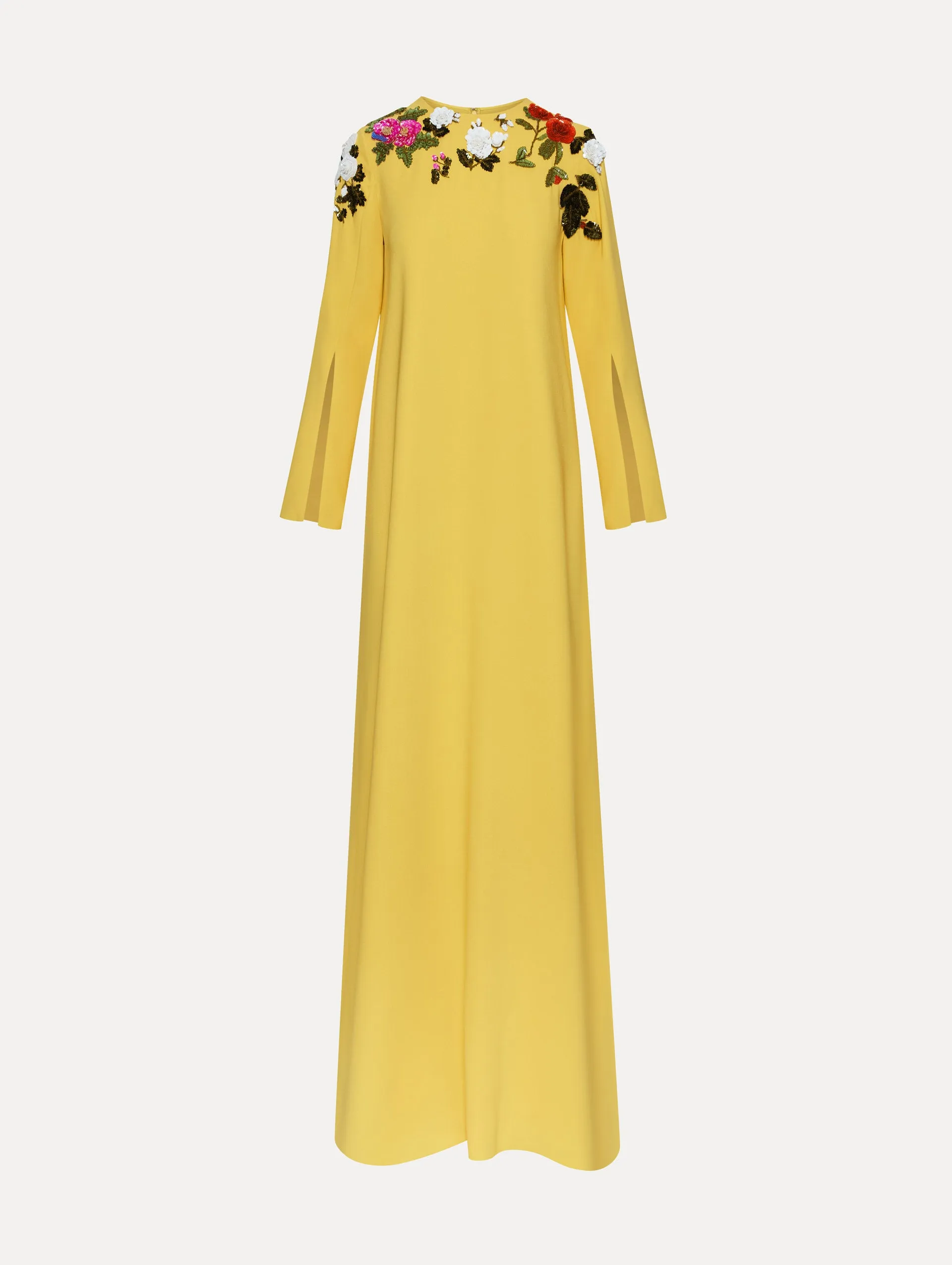Sequin Rose Embroidered Caftan