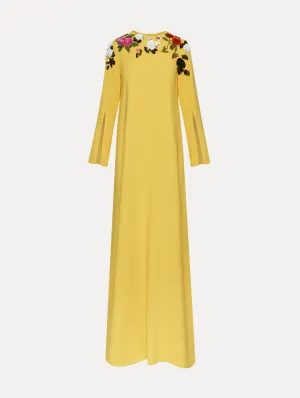 Sequin Rose Embroidered Caftan