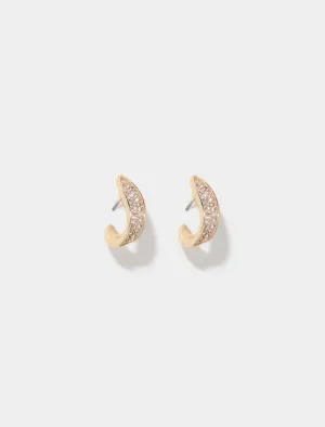Shea Stone Curve Loop Earrings