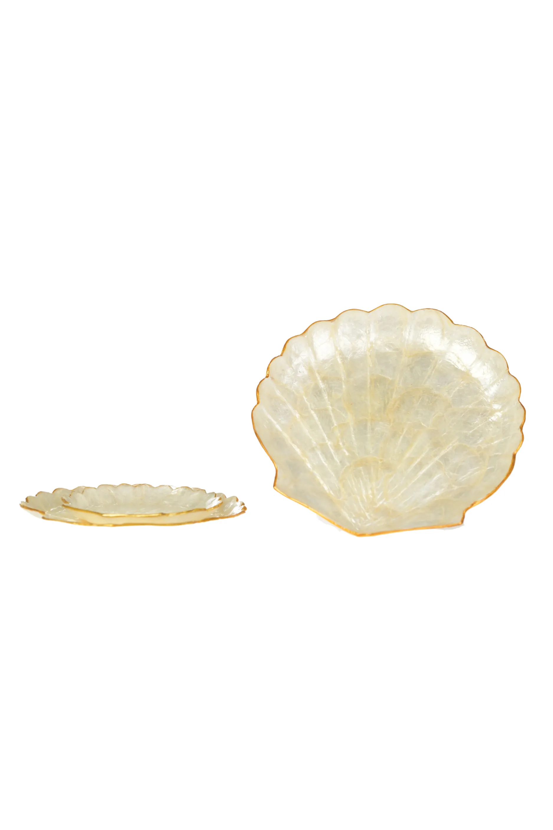 Shell Plate Set / Pearl White