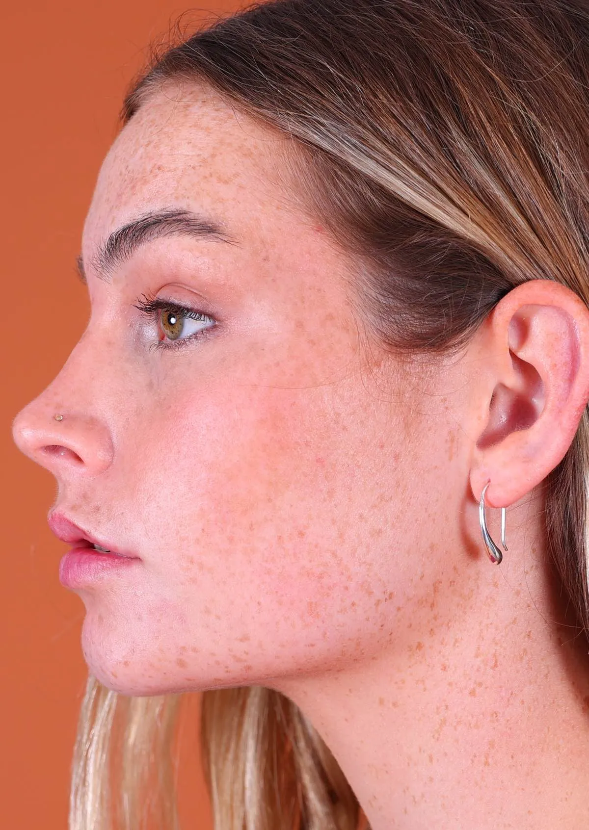 Silver Rain Drop Earrings