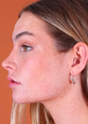 Silver Rain Drop Earrings