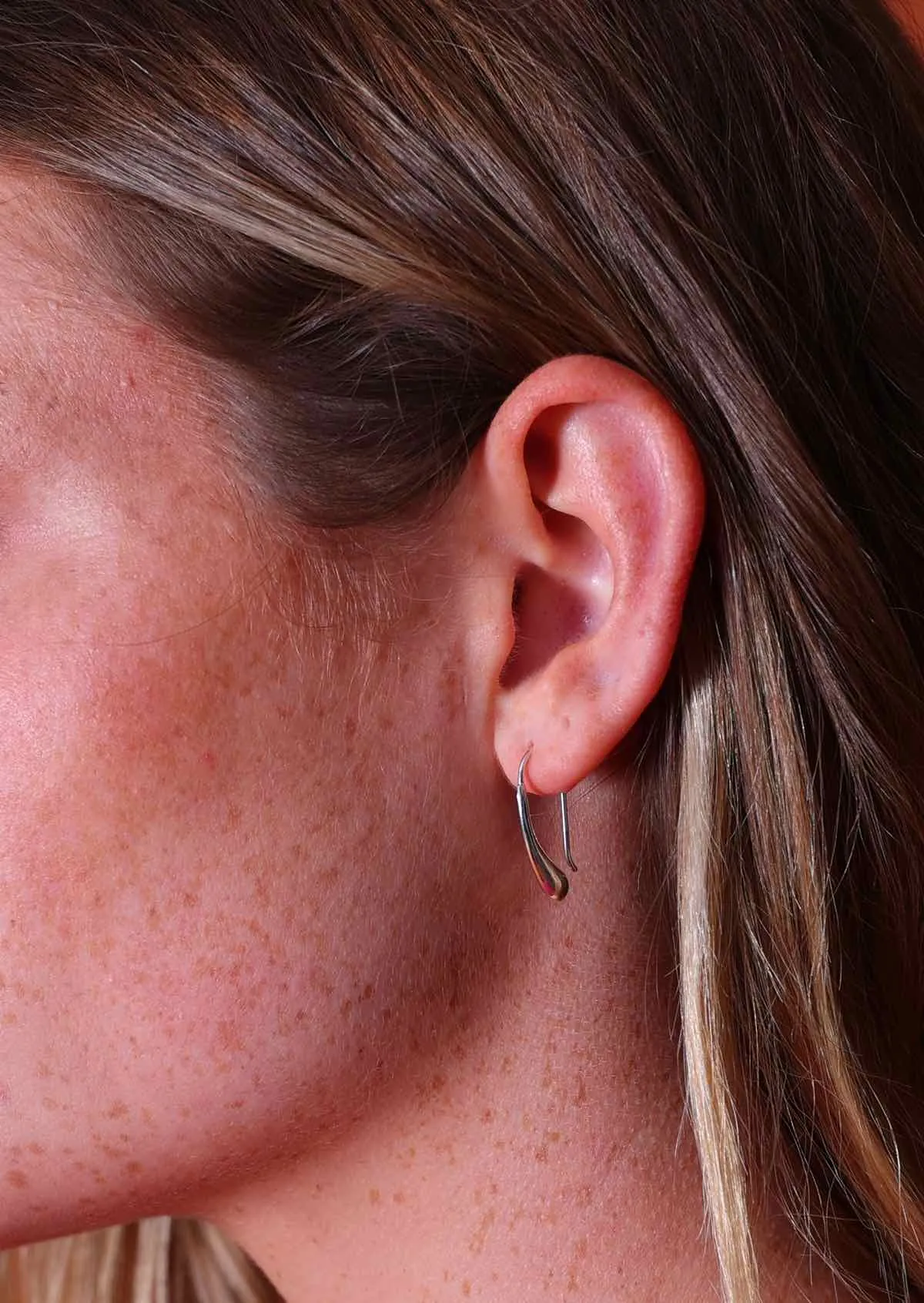 Silver Rain Drop Earrings