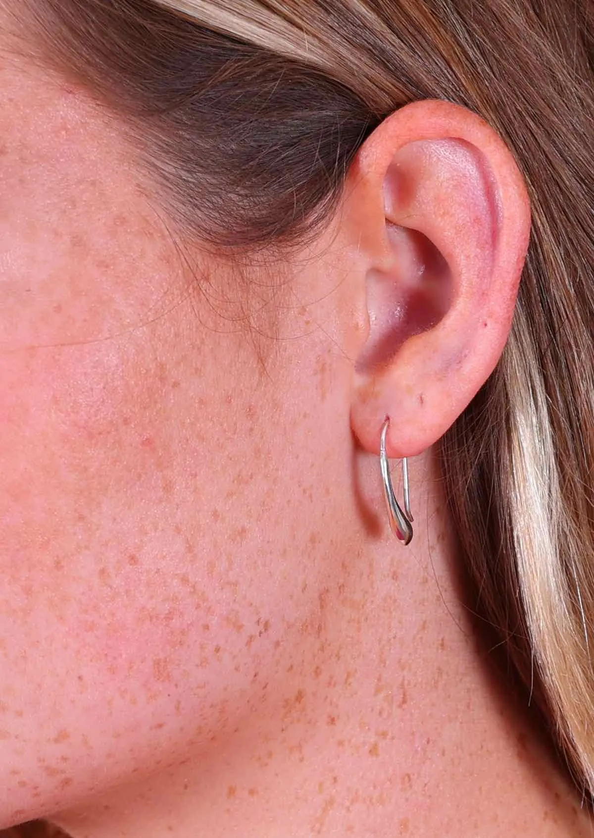 Silver Rain Drop Earrings