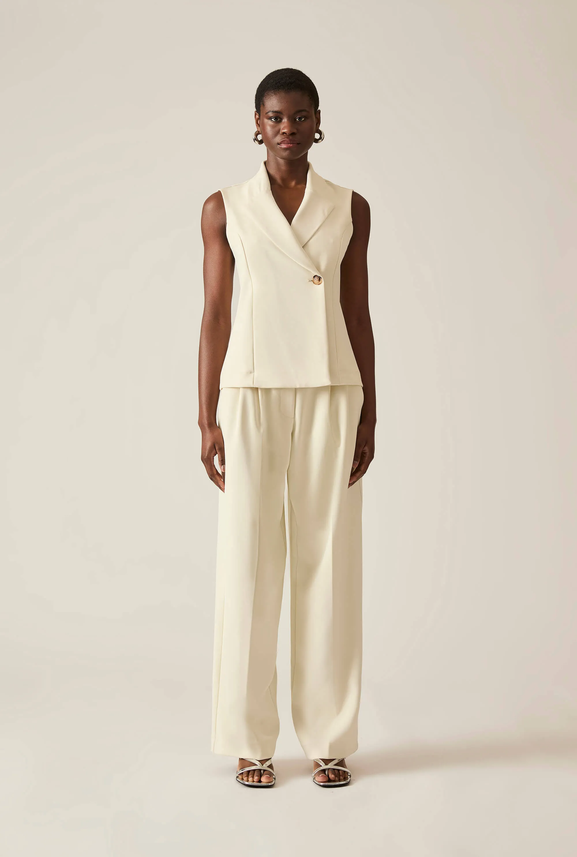 Suit Cream Vest