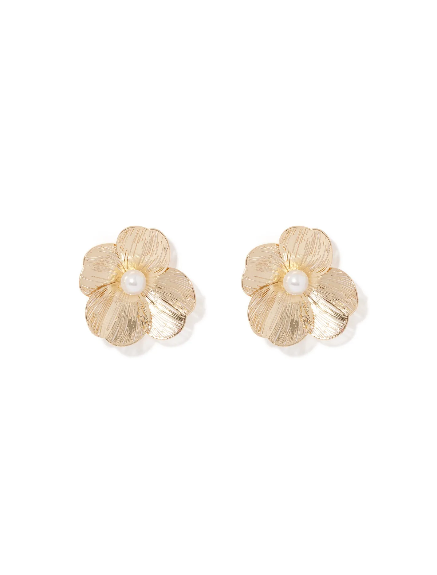 Tahlea Metal Petal Earrings