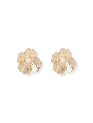 Tahlea Metal Petal Earrings