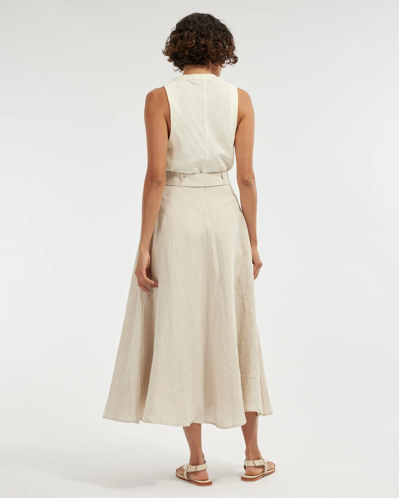 Tessa Shoulder Knot Top - Cream