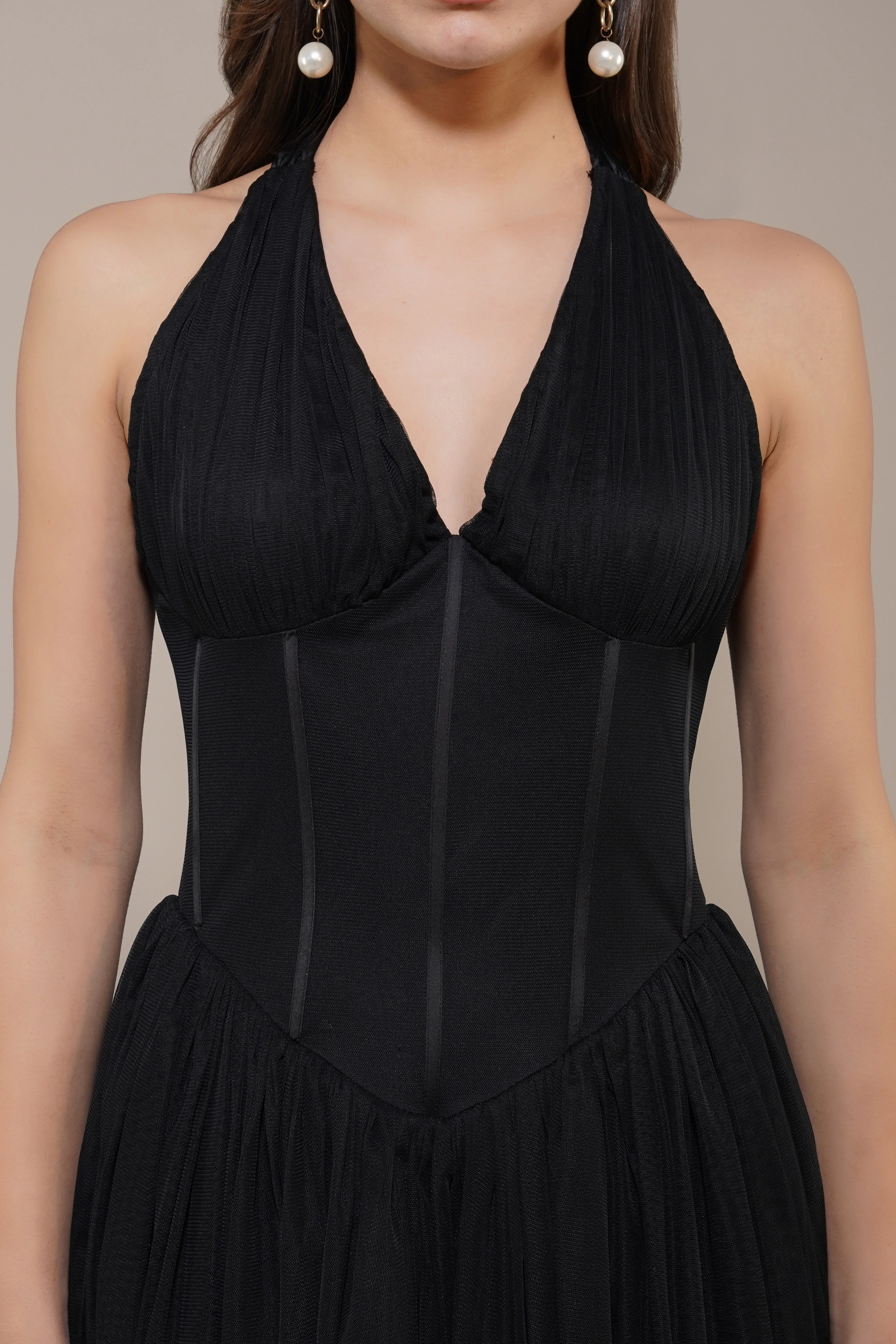 Therma Mini Dress in Black