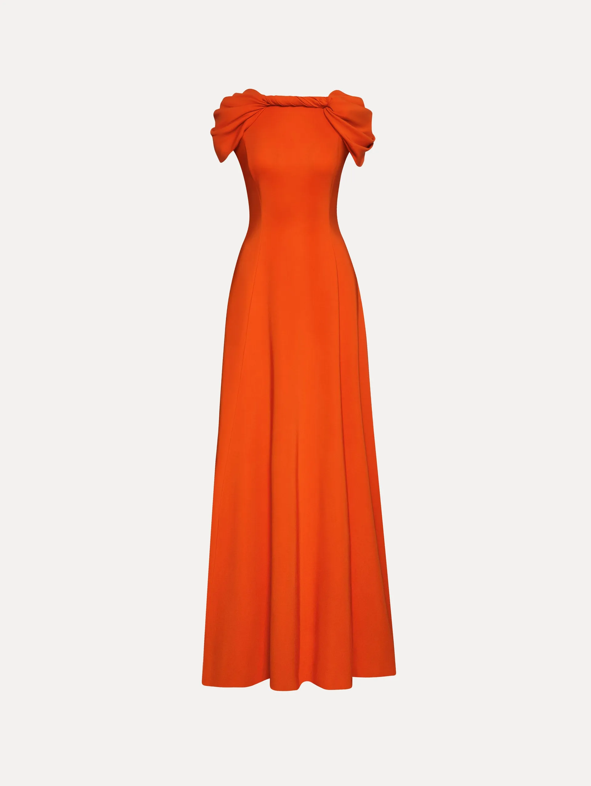 Twist-Detailed Cady Gown