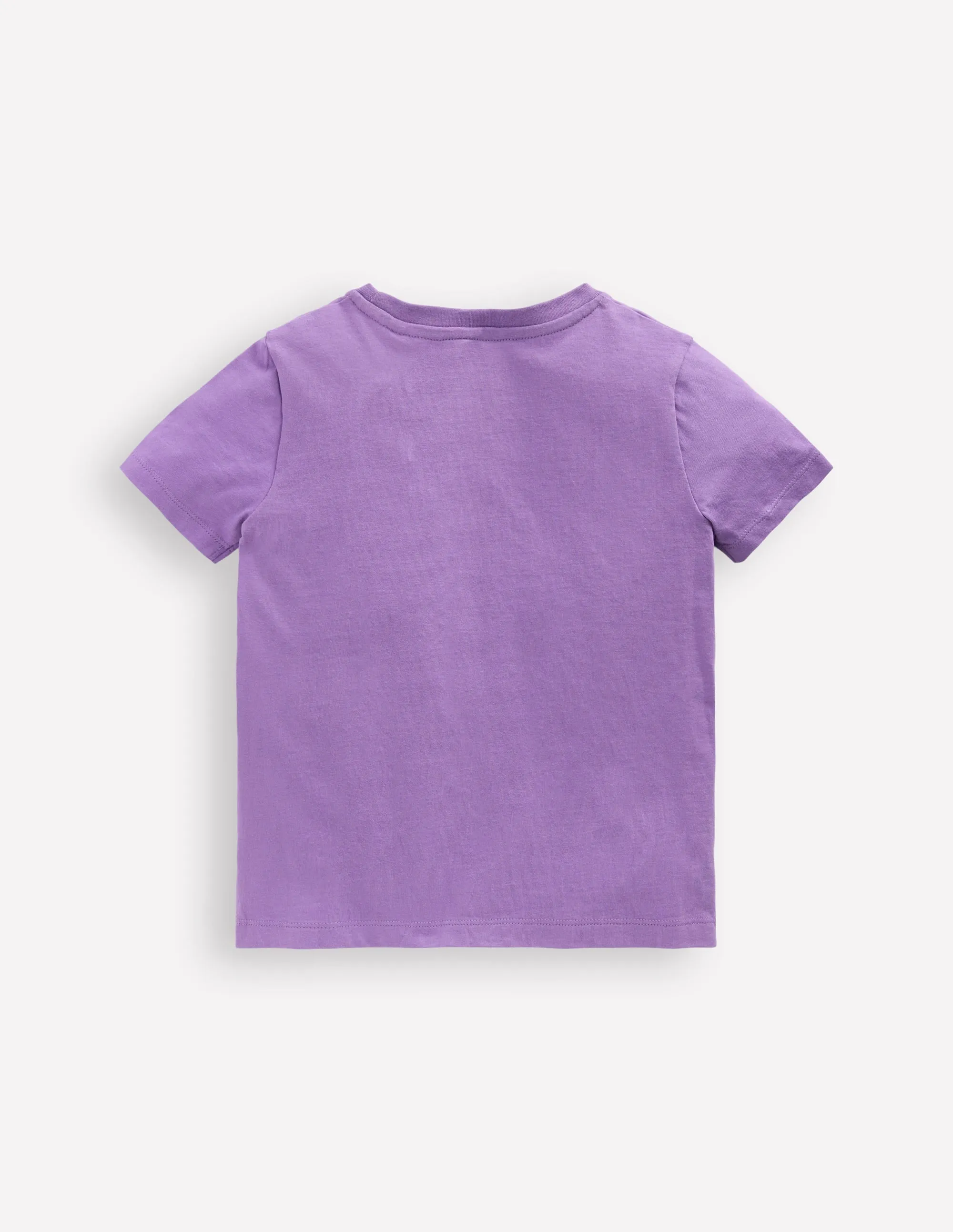 Zip Applique T-shirt-Aster Purple Chameleon